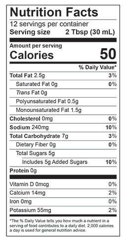 Pear Gorgonzola Nutrition Facts