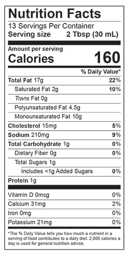 Big Blue Nutrition Facts