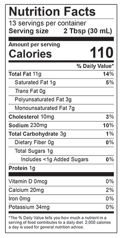 Cotija Cilantro Nutrition Facts