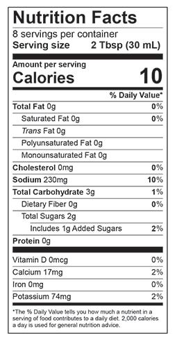 Salsa Nutrition Facts