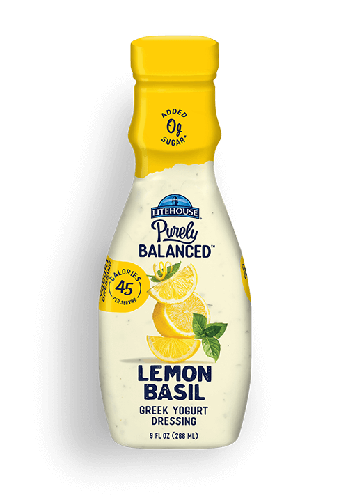 Lemon Basil Greek Yogurt Dressing