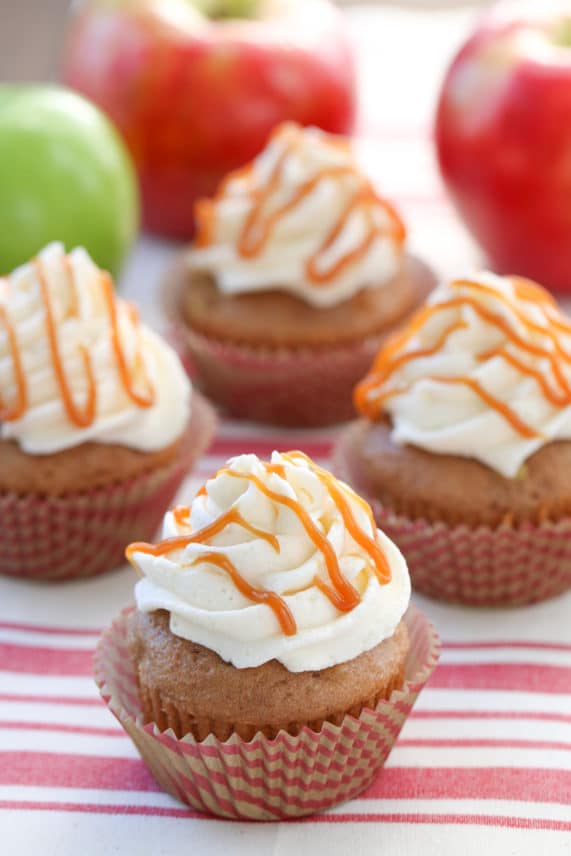 Fresh batch of Caramel Apple Cupcakes