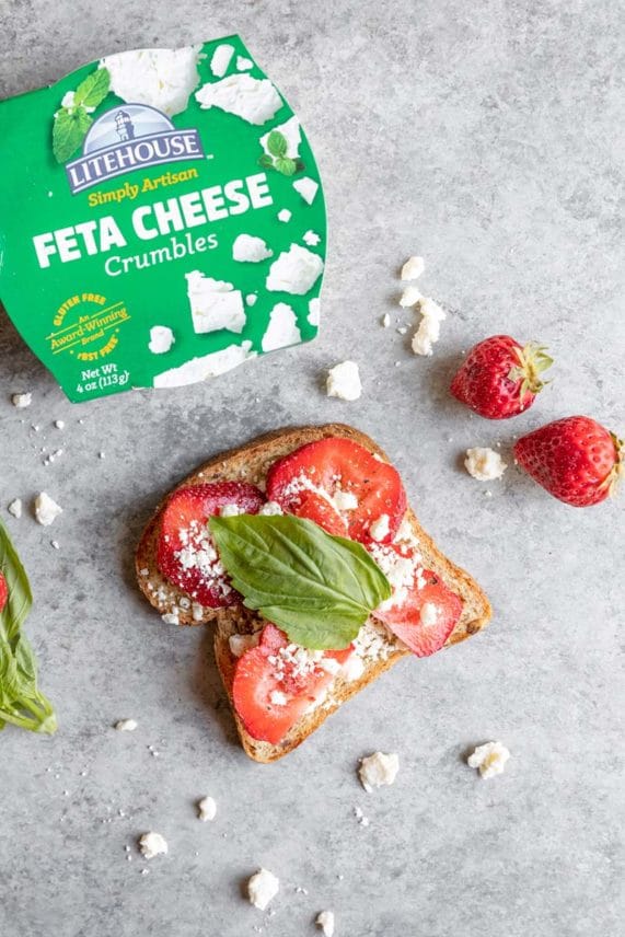 Preparing a Strawberry Basil Feta Panini
