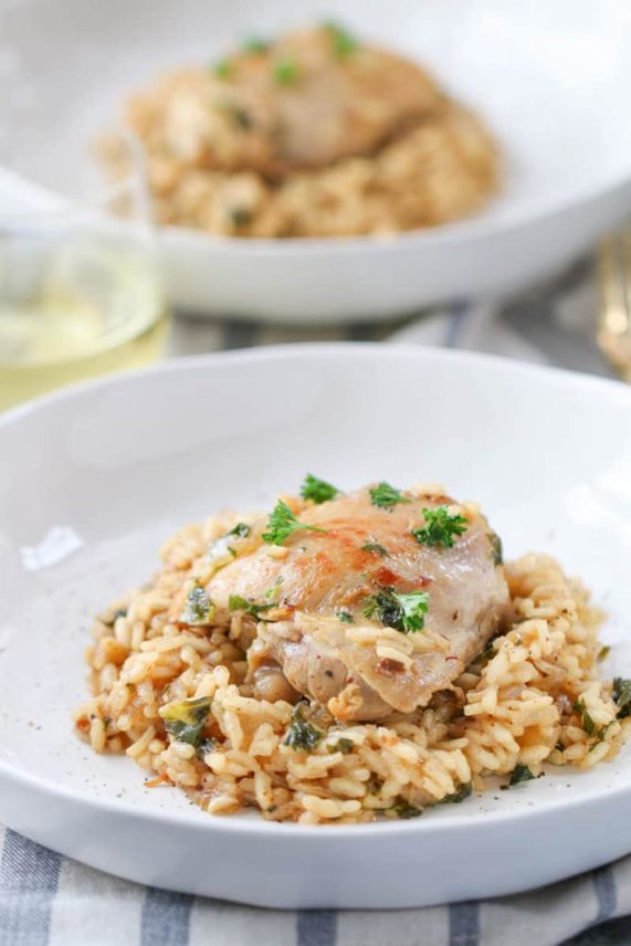 One Pan Creamy Ranch Chicken and Rice