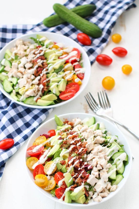 Chicken Bacon Ranch Salad