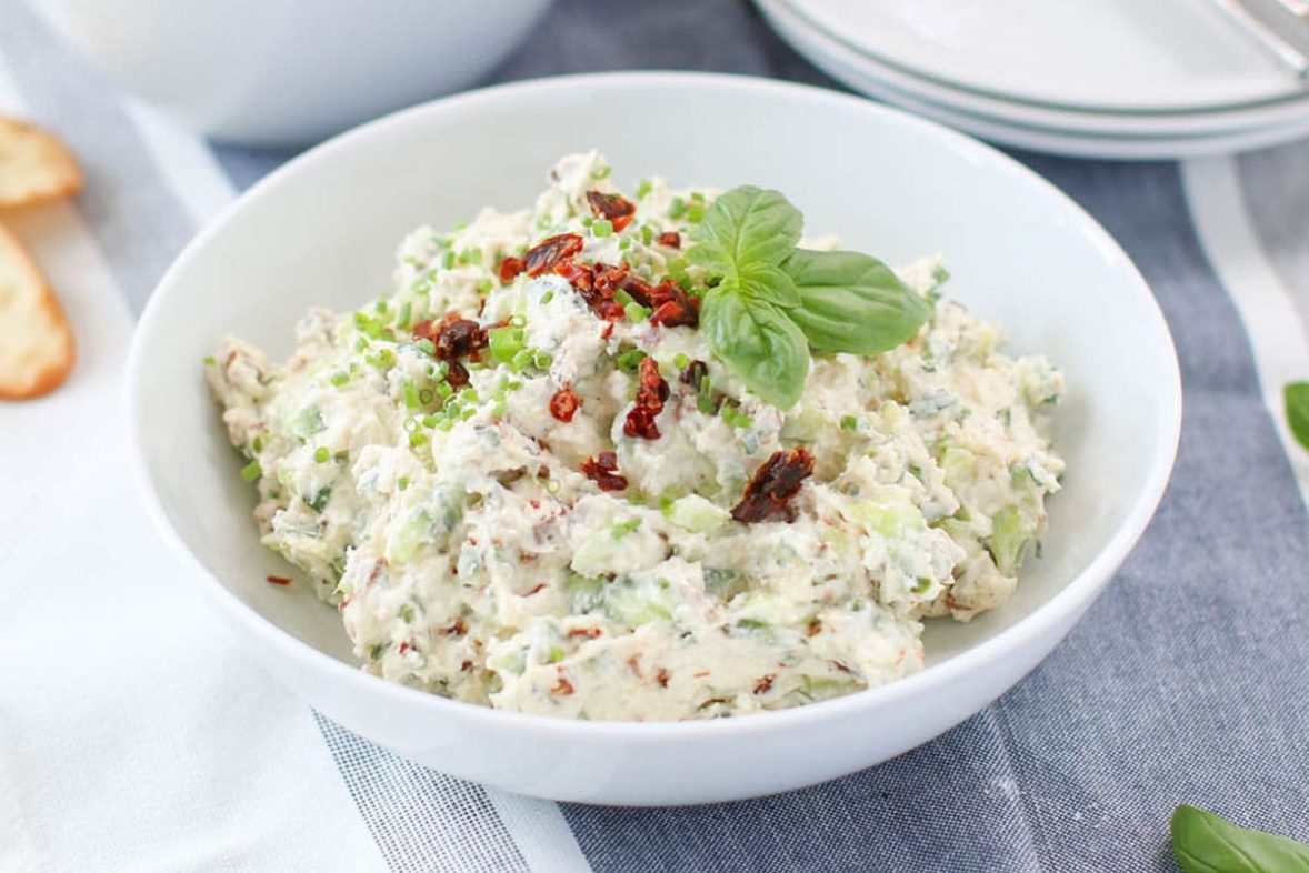 Large bowl of Mediterranean Feta Dip