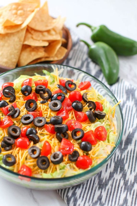 Bowl of Chipotle 7-Layer Dip