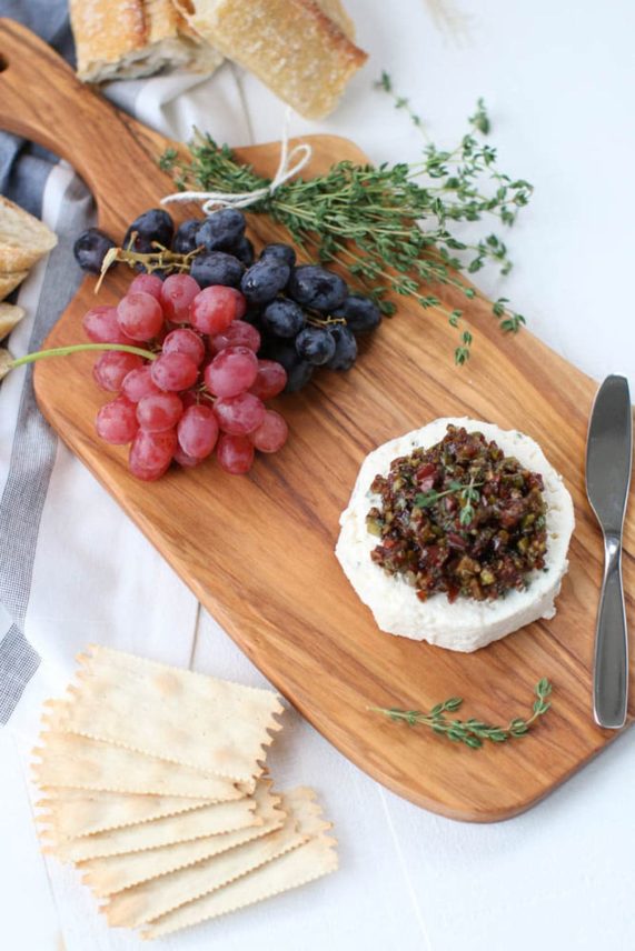 Blue Cheese with Date and Olive Tapenade