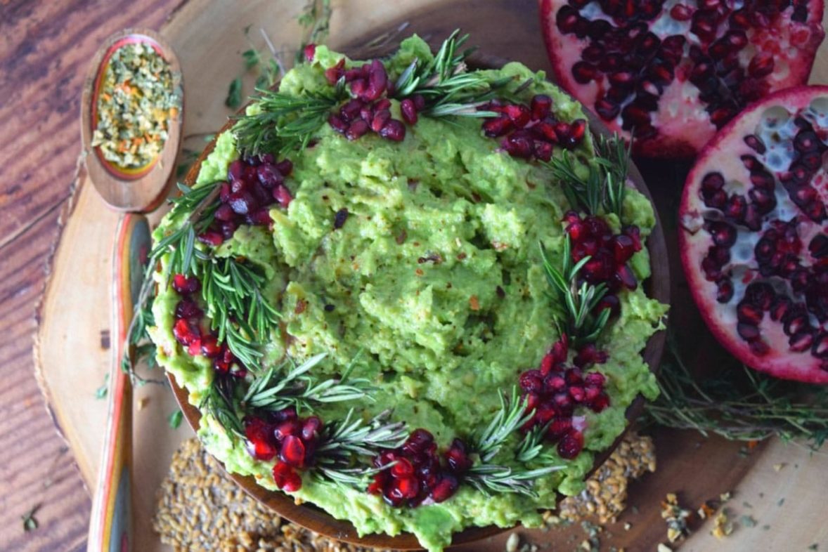 Pomegranate Guacamole Recipe with Litehouse Freeze Dried Herbs