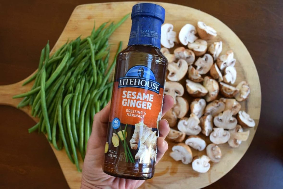 Litehouse Sesame Ginger Dressing & Marinade for Roasted Green Beans & Mushrooms