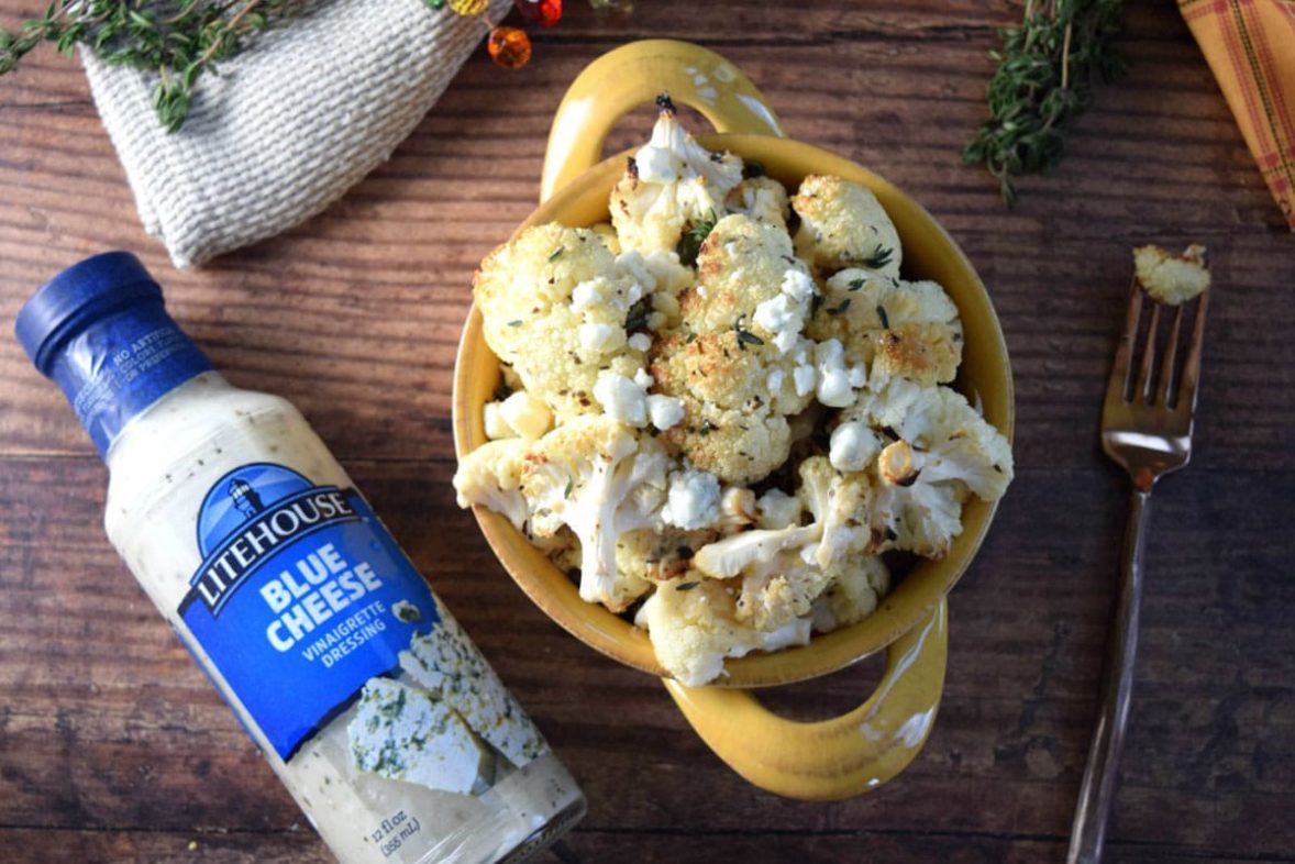 Cauliflower with Blue Cheese Dressing