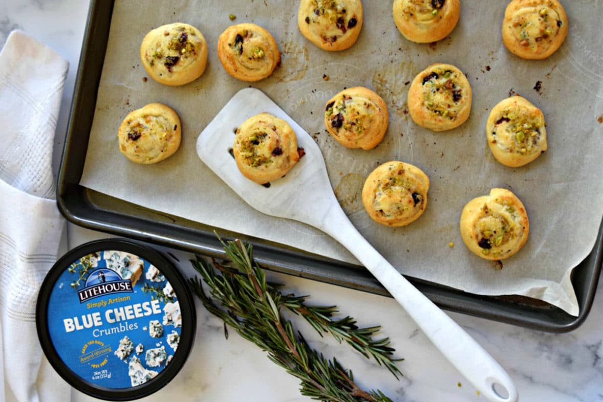 Blue Cheese Crescent Dough Pinwheels