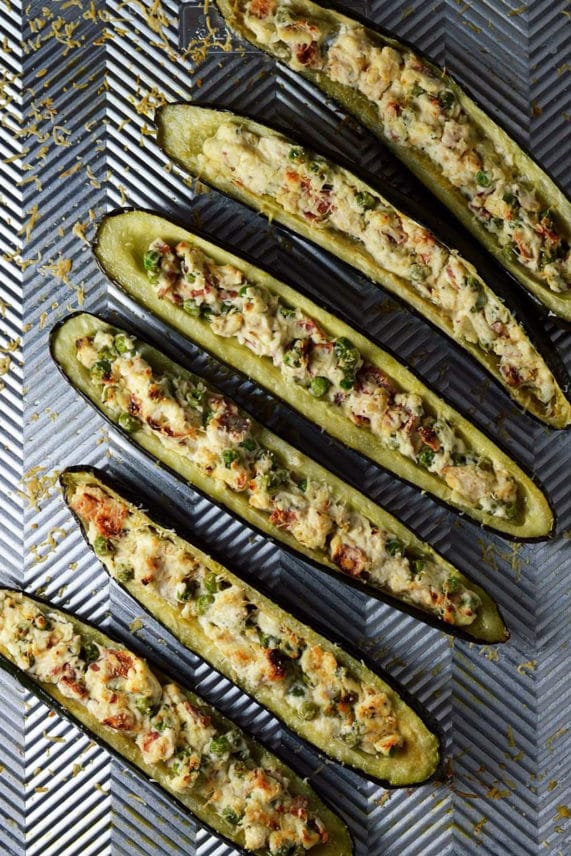 Fresh batch of Twice Baked Zucchini