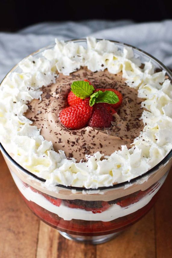 Just served Brownie Trifle