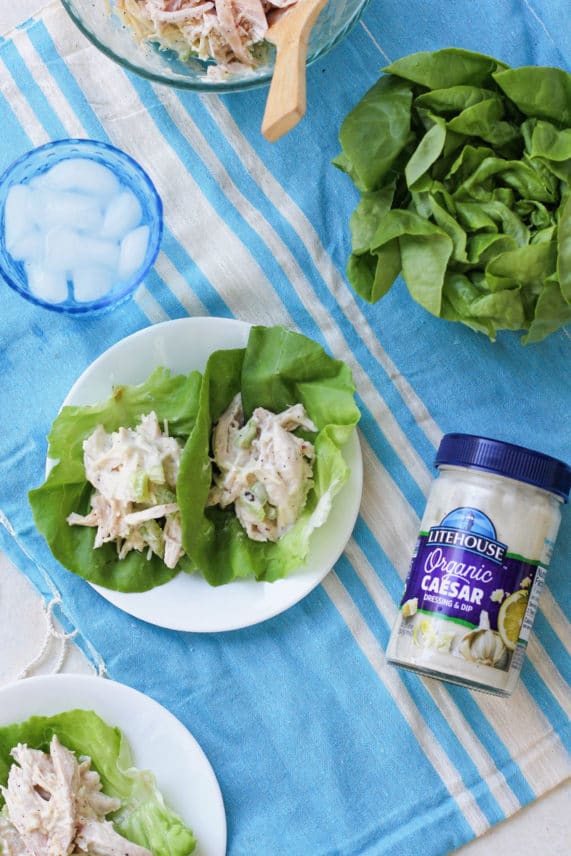 Chicken Caesar Lettuce Wraps