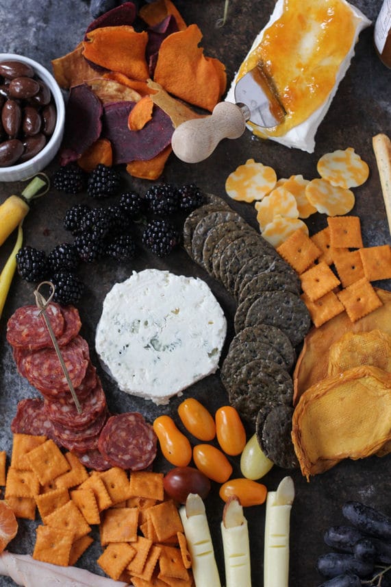 Halloween-themed Meat and Cheese Platter