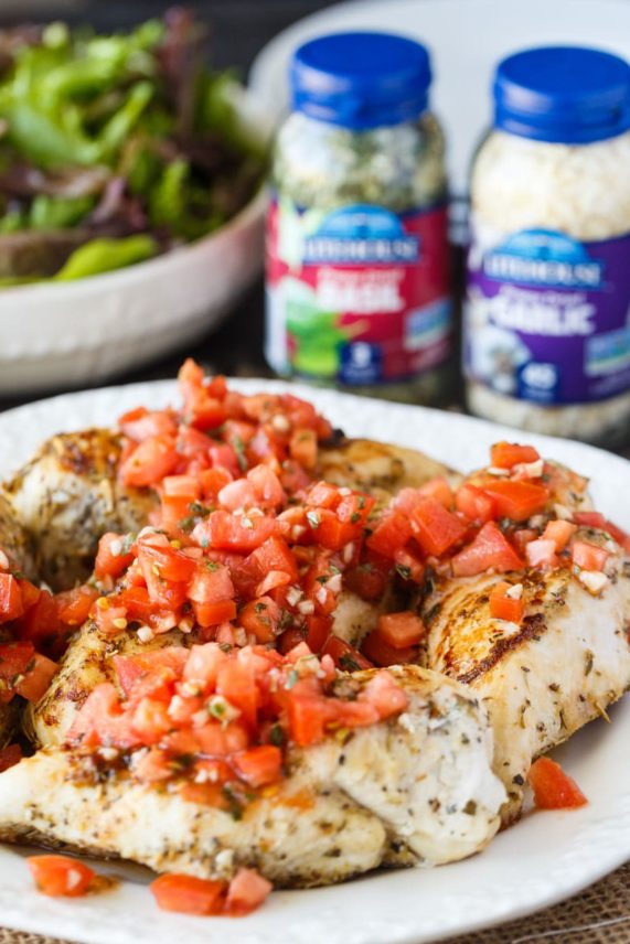 Platter of Bruschetta Chicken