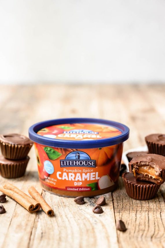 Litehouse Pumpkin Spice Caramel Dip for Pumpkin Spice Caramel Cups