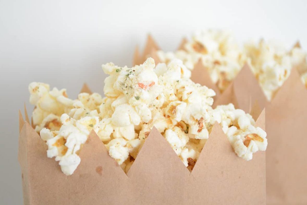 Ready for movie night with Italian Parmesan Popcorn