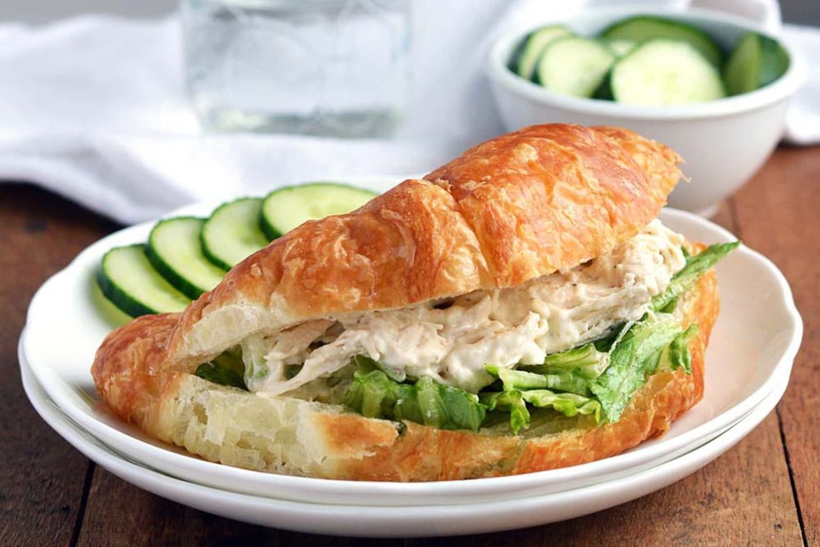 Just made Caesar Chicken Salad Croissant