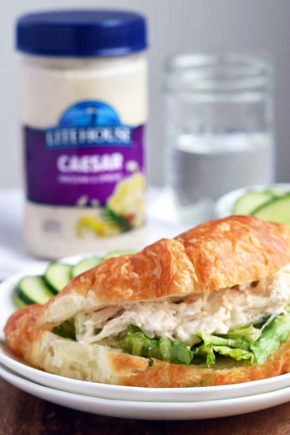 Caesar Chicken Salad Croissants