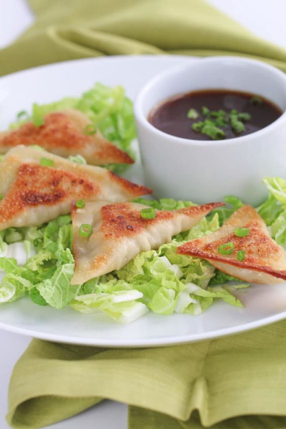 Sizzling order of Pork Potstickers