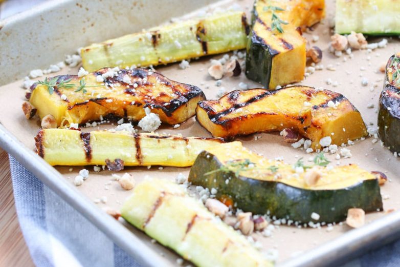 Big batch of Sesame Grilled Summer Squash