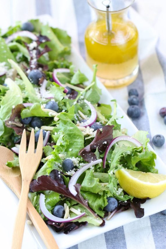 Just prepared Blueberry Balsamic Summer Salad