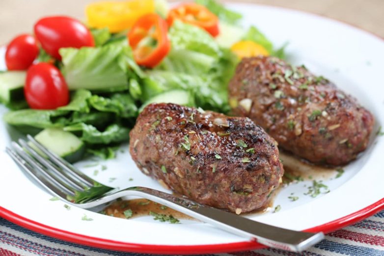 Pair of Grilled Balsamic Mini Meatloaves