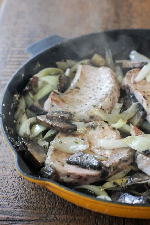 Preparing 15 Minute Pork Chop Skillet