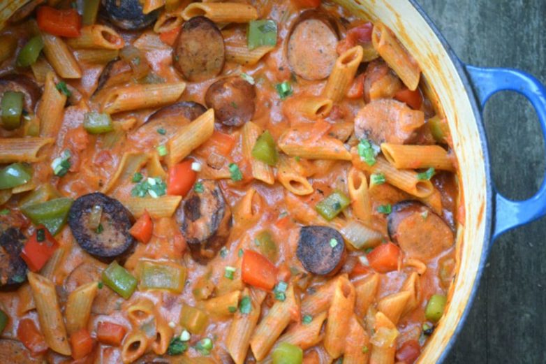 Cooking up One Pot Creamy Cajun Pasta Bake