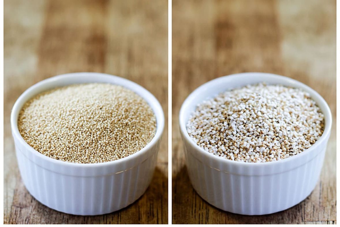 Prepping to make Caesar Salad with Parmesan Cheese and Amaranth Crisp