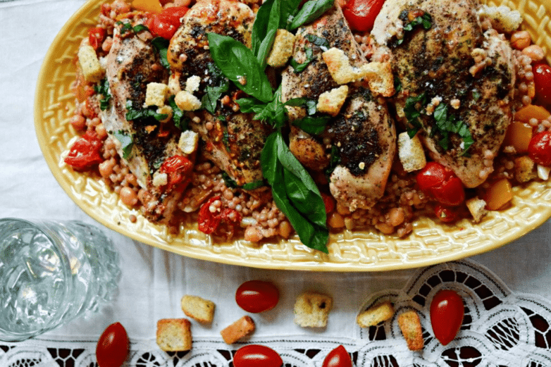 Just made One-Pot Creamy Balsamic Chicken and Couscous