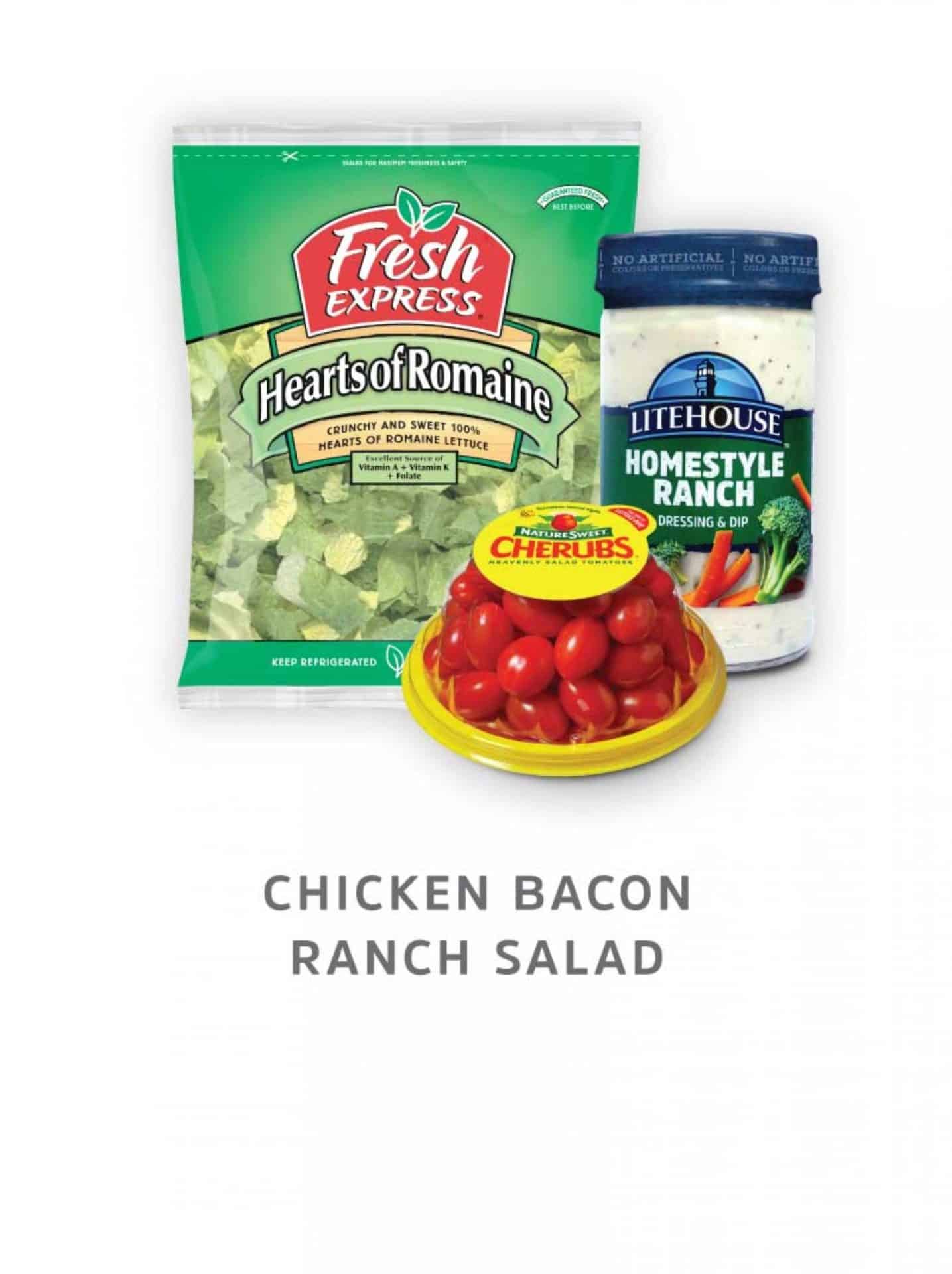 Chicken Bacon Ranch Salad