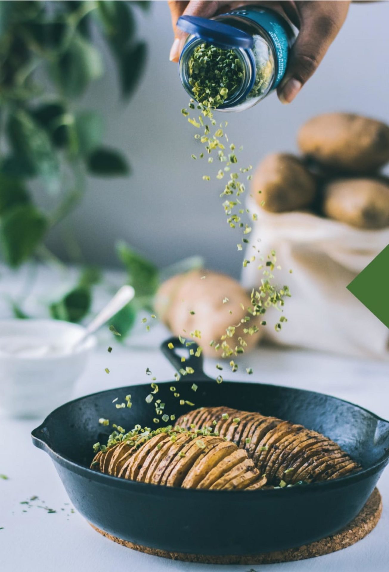 HASSELBACK POTATOES WITH HERBS