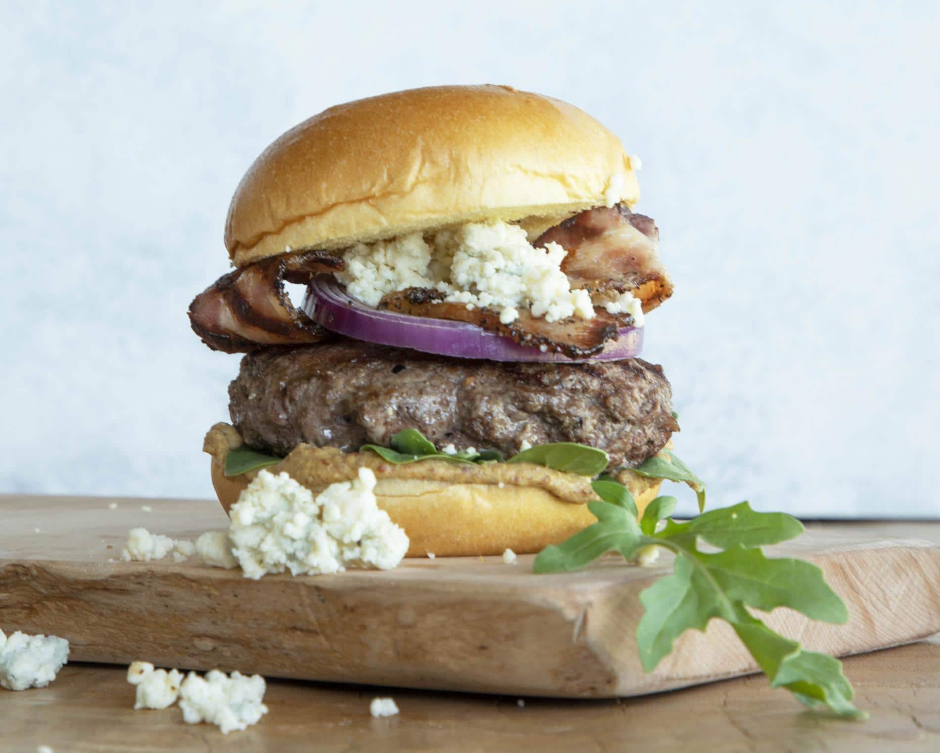 Grilled Blue Cheese Burger